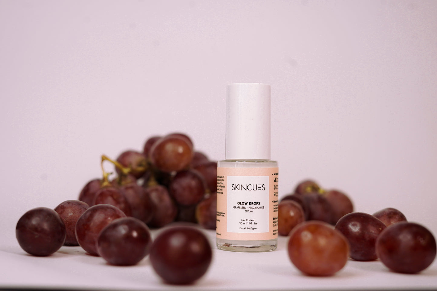 Skincues Glow Drops Grapeseed Niacinamide Face Serum for Men and Women