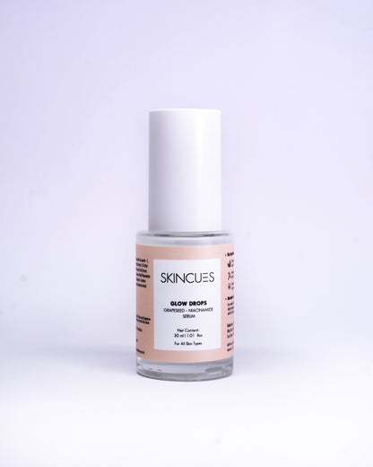 Skincues Glow Drops Grapeseed Niacinamide Face Serum for Men and Women